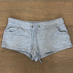 Gray booty shorts